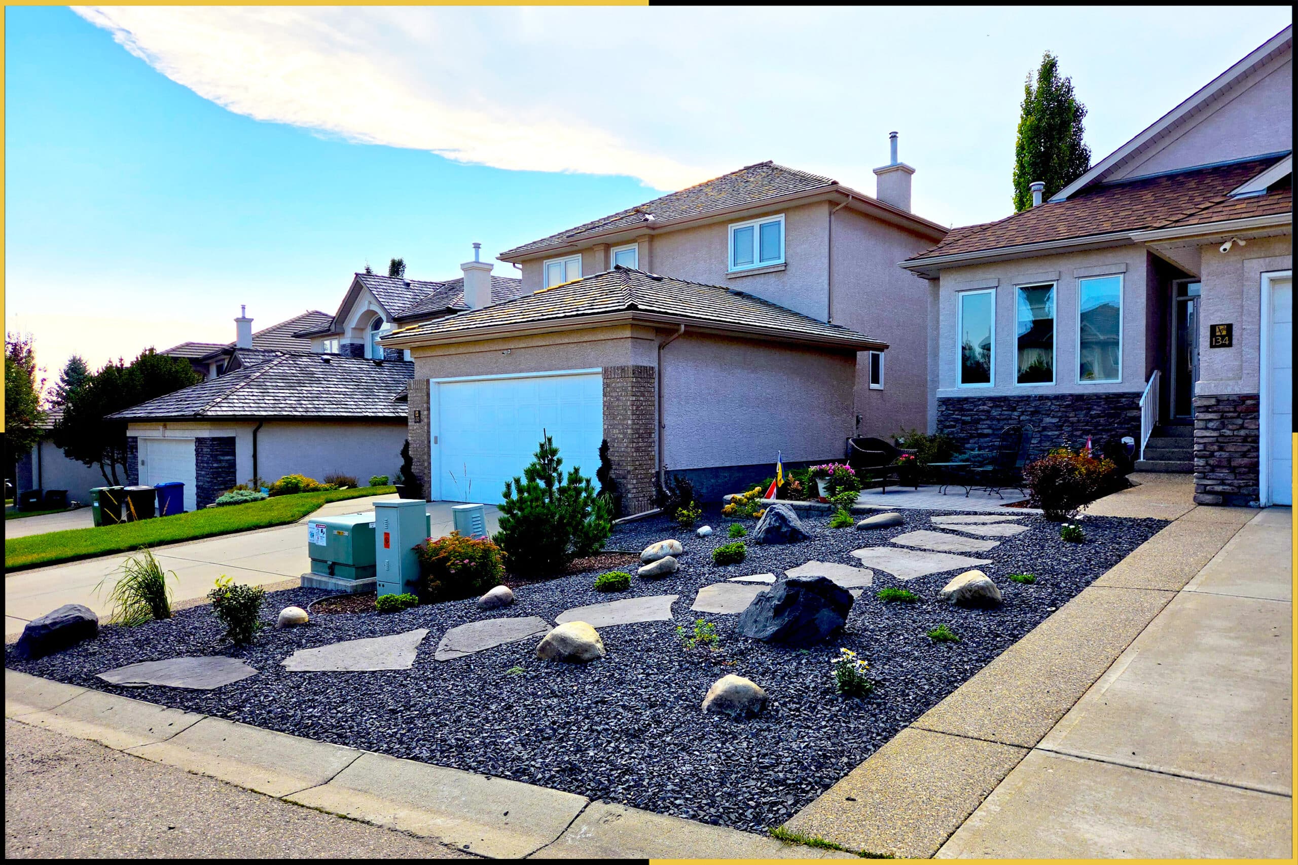 Arbour Lake — after, angled street view