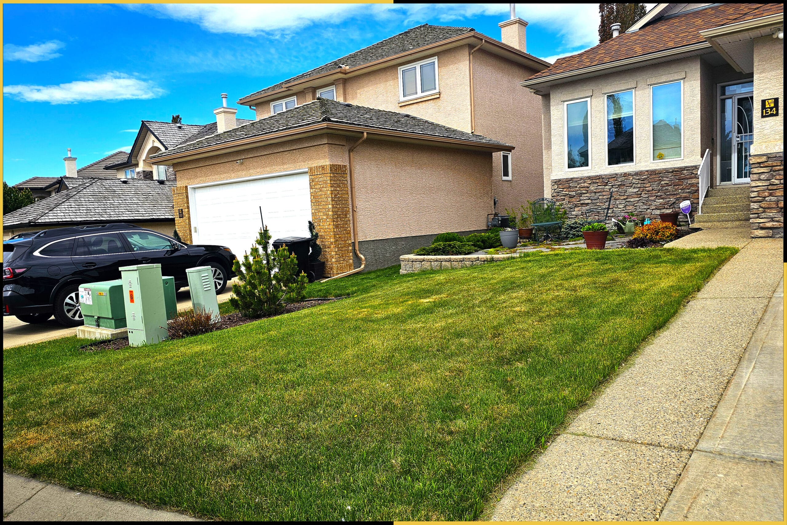Arbour Lake — before, angled street view